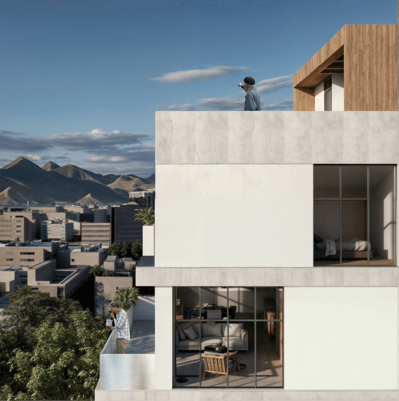 Exterior Lateral — Departamentos X